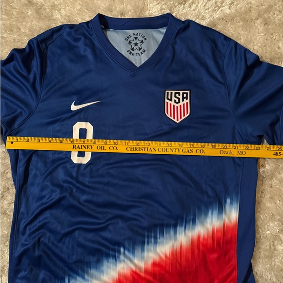 Nike USA Soccer Jersey Blue and Red Gradient - Picture 6 of 6
